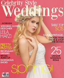 Celebrity Style Weddings Magazine April 2013 Cover