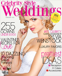 Celebrity Style Weddings Magazine February 2013 Cover