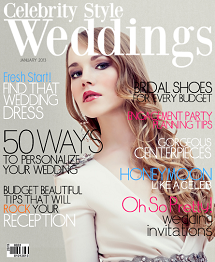 Celebrity Style Weddings Magazine January 2013 Cover